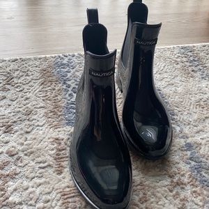 Nautica black women’s rain boots. Size 9.